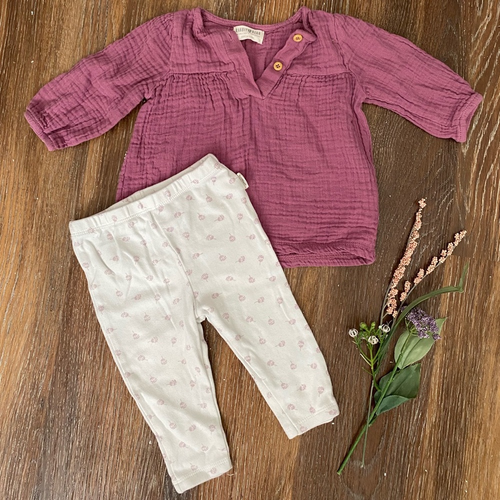 Too and bottom 100% organic cotton set